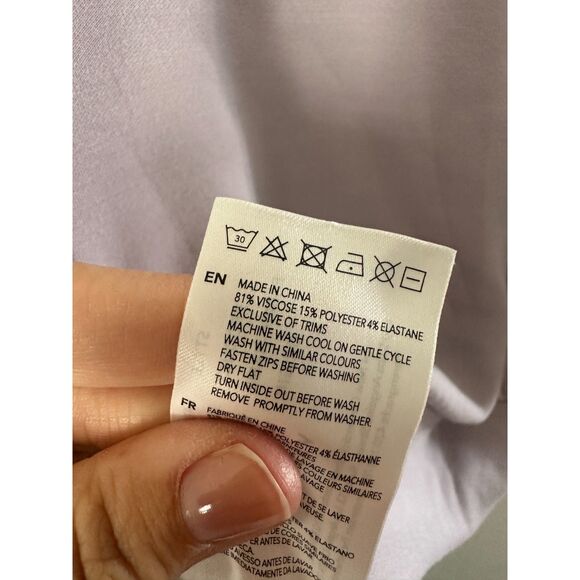 Varley Davidson Sweatshirt Raindrops Size Small Purple Lavender - Picture 8 of 10